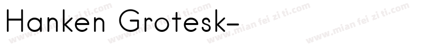Hanken Grotesk字体转换